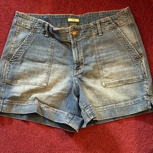 Maurices Blue Jean Shorts Light Wash Casual
